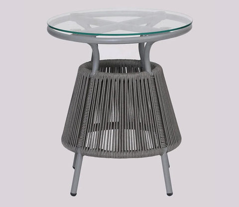 Sair Rope Patio Set (Dark Grey)