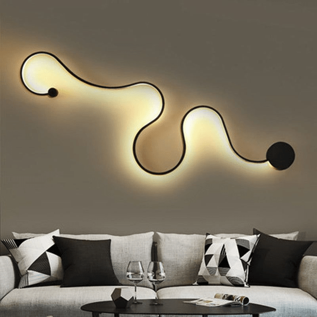 Trueliving Snaky Flush Wall Lamp Bedroom 25 W