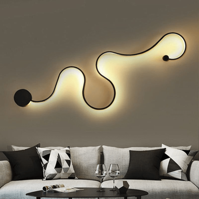 Trueliving Snaky Flush Wall Lamp Bedroom 25 W