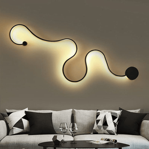 Trueliving Snaky Flush Wall Lamp Bedroom 25 W