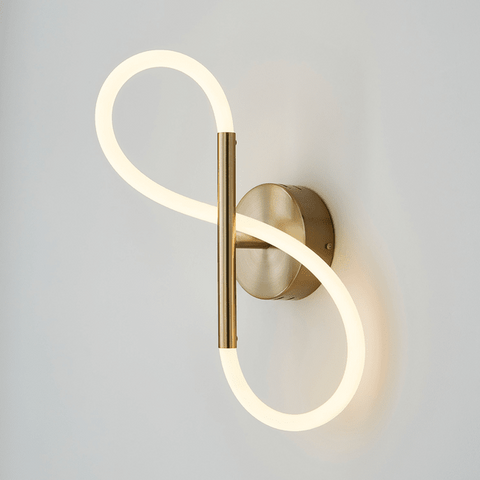 Trueliving 25W Modern Gold LED Creative Indoor Wall Lamp for Bedroom Dining Room Bedside Living Room Hallway Light Fixture(13