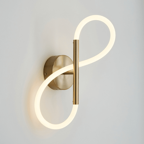 Trueliving 25W Modern Gold LED Creative Indoor Wall Lamp for Bedroom Dining Room Bedside Living Room Hallway Light Fixture(13