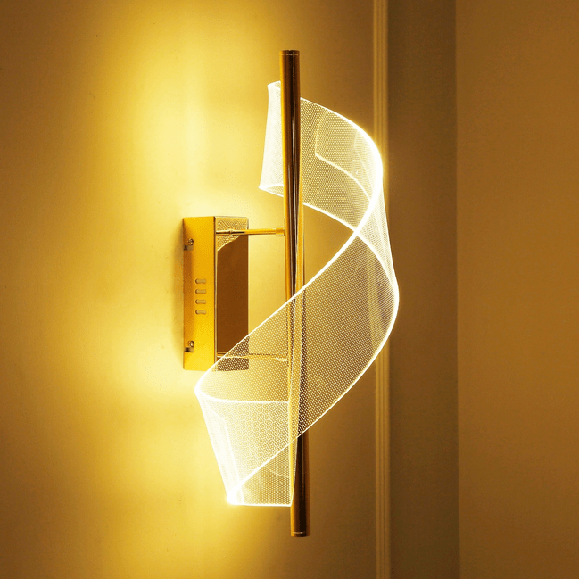 Trueliving 14 W Modern Gold LED Creative Indoor Wall Lamp for Bedroom Dining