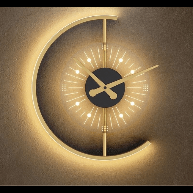 Trueliving LED Wall Lamp Round Clock Warm White Shade 10W