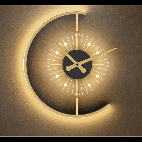 Trueliving LED Wall Lamp Round Clock Warm White Shade 10W