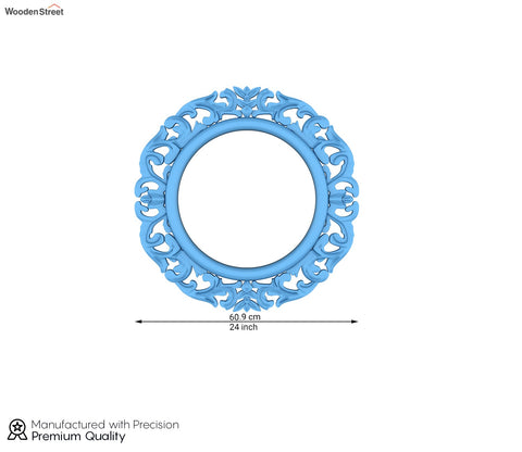 Echo Circular Carved Wall Mirror