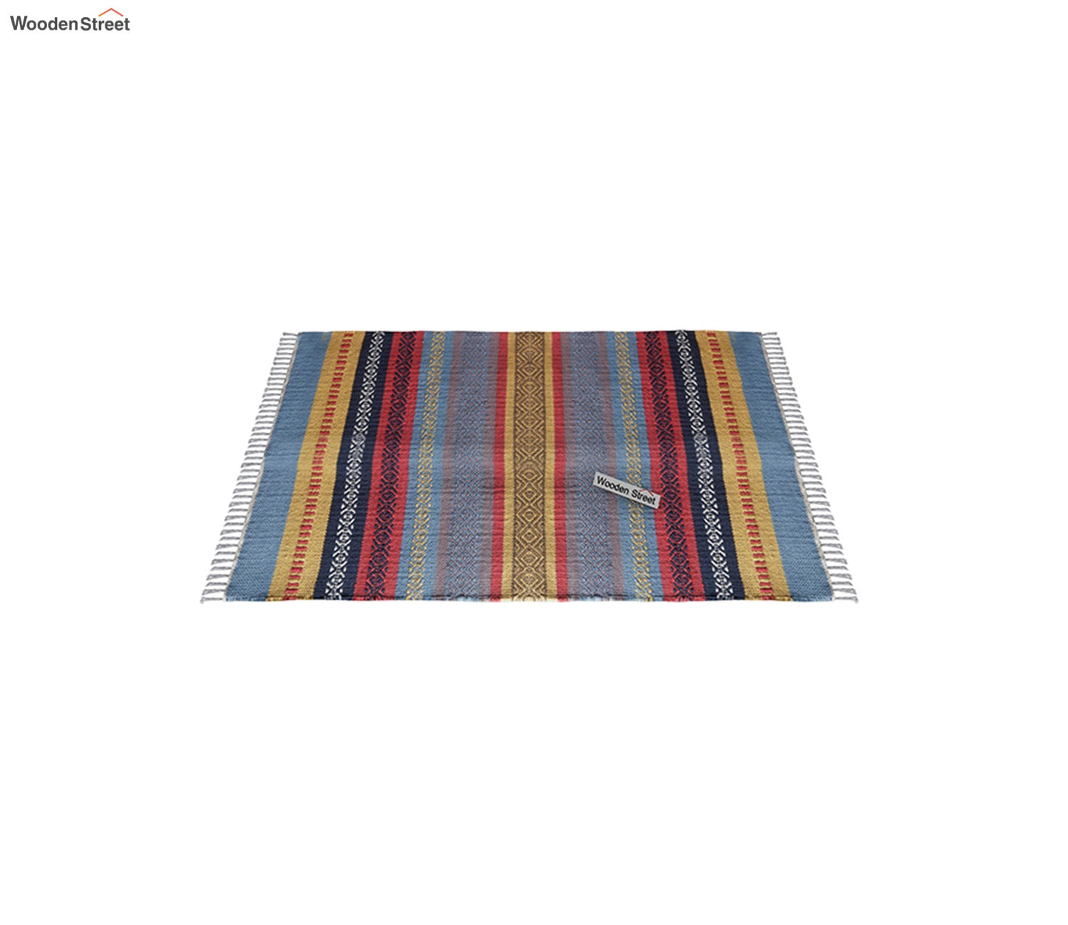 Dusky Stripes Cotton Sindhi Rug - 2 x 3 Feet