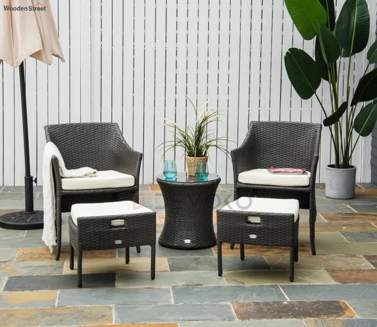 Black Color Seat Outdoor Patio Set