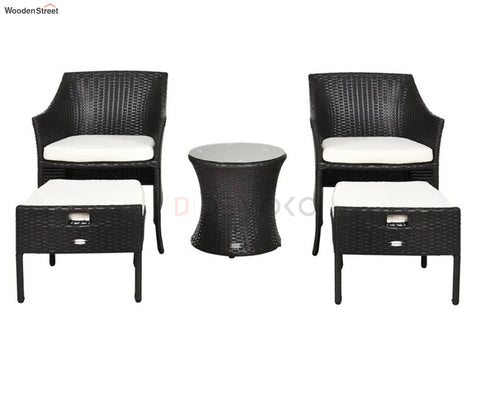 Black Color Seat Outdoor Patio Set
