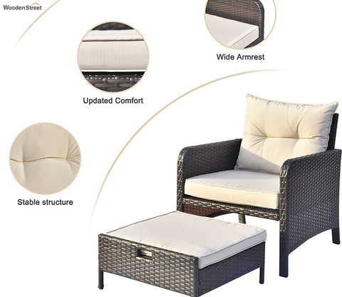 Stylish Dark Brown Color Seating Outdoor Patio Set
