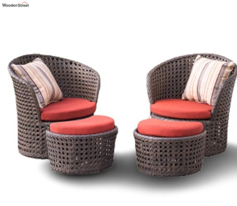 Dark Brown Seat Outdoor Patio Set