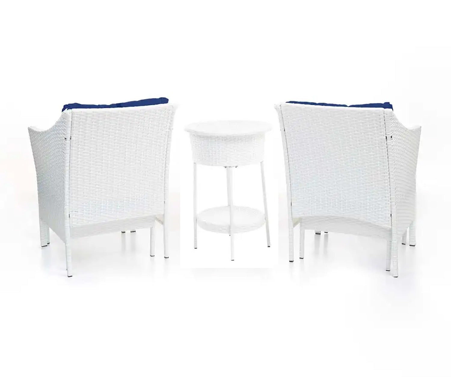 Wicker Seating Outdoor Patio Set (White)
