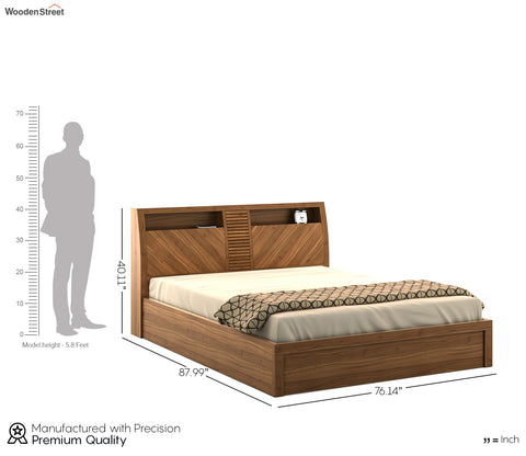 Alan King Size Bed With Lift on Storage
