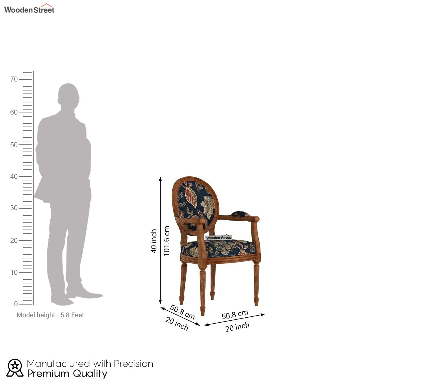 Zen Arm Chair (Dusky Leaf)