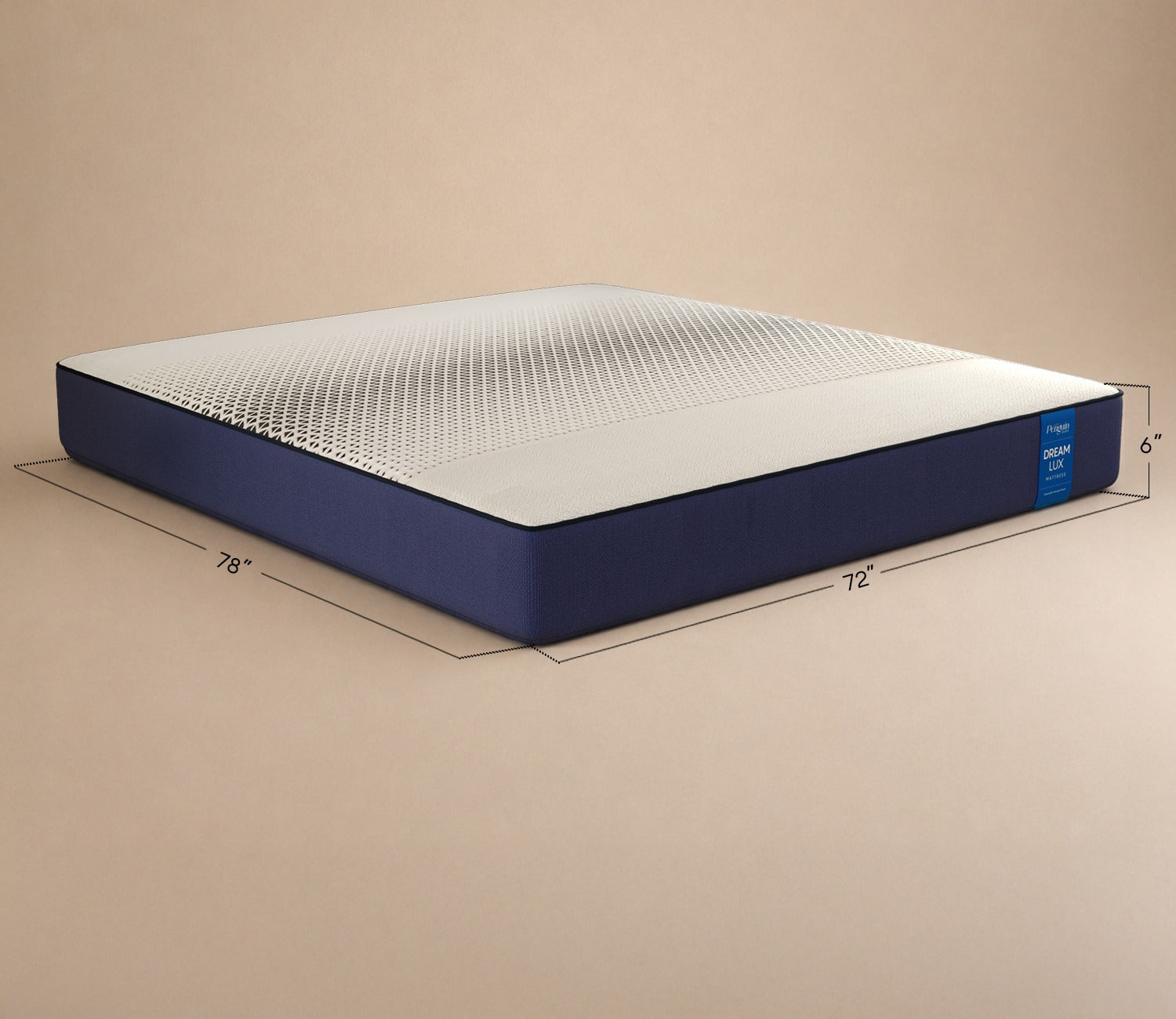 DreamLux Smart Ortho Memory Foam Mattress (6 Inch, King Size, 78 x 72)