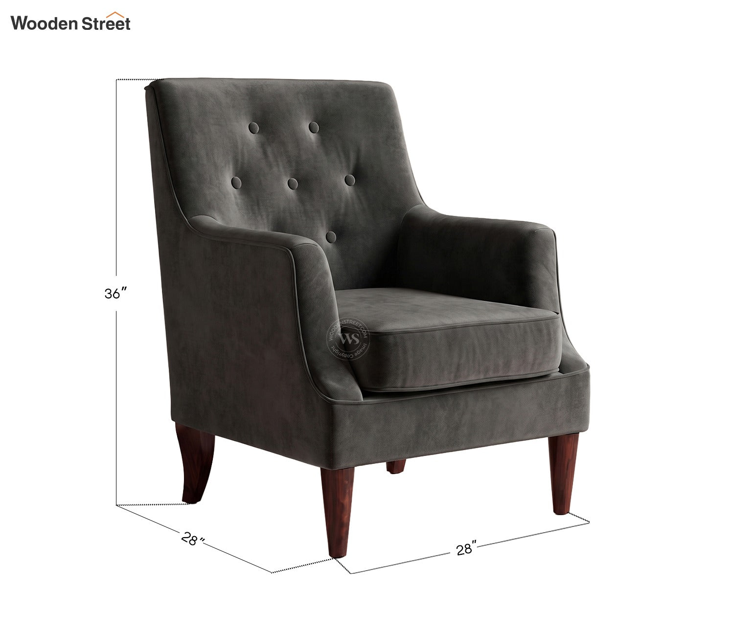 Adoree Lounge Chair (Graphite Grey)
