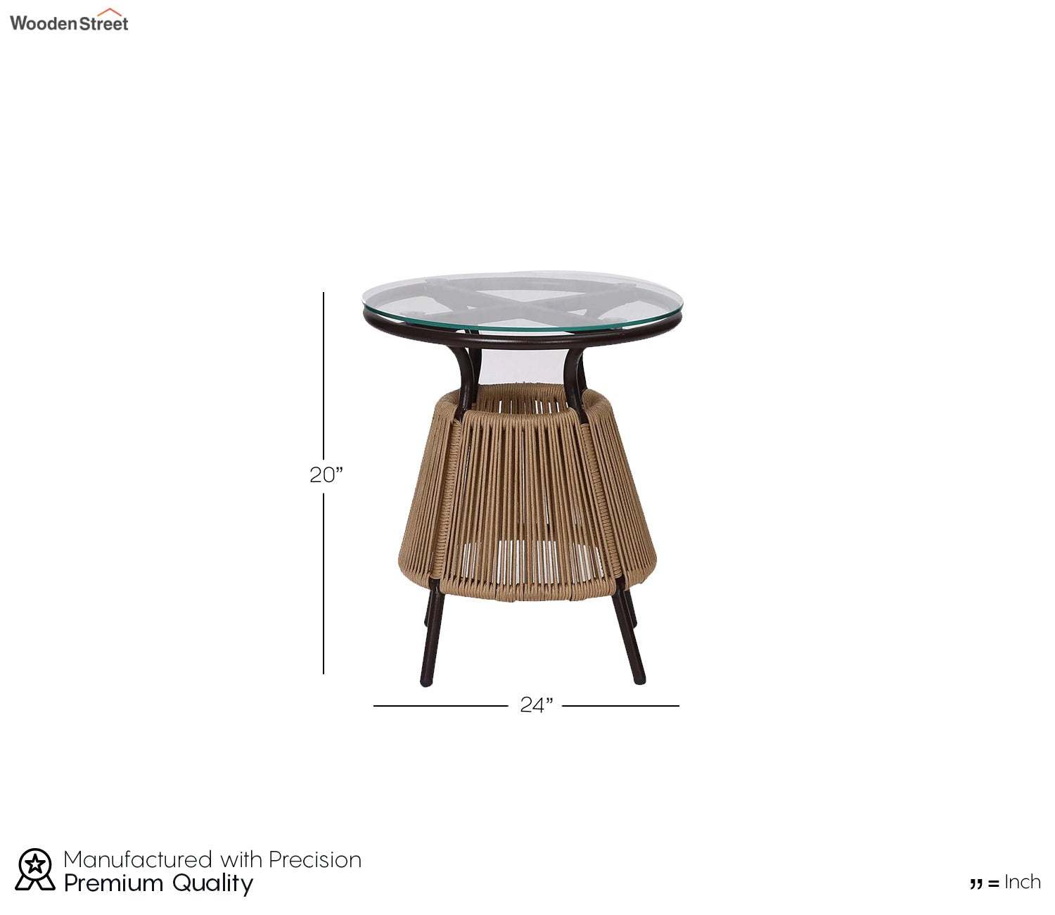 Arch Rope Patio Set (Beige)