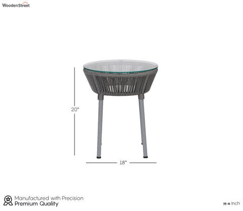 Rega Rope Patio Set (Dark Grey)