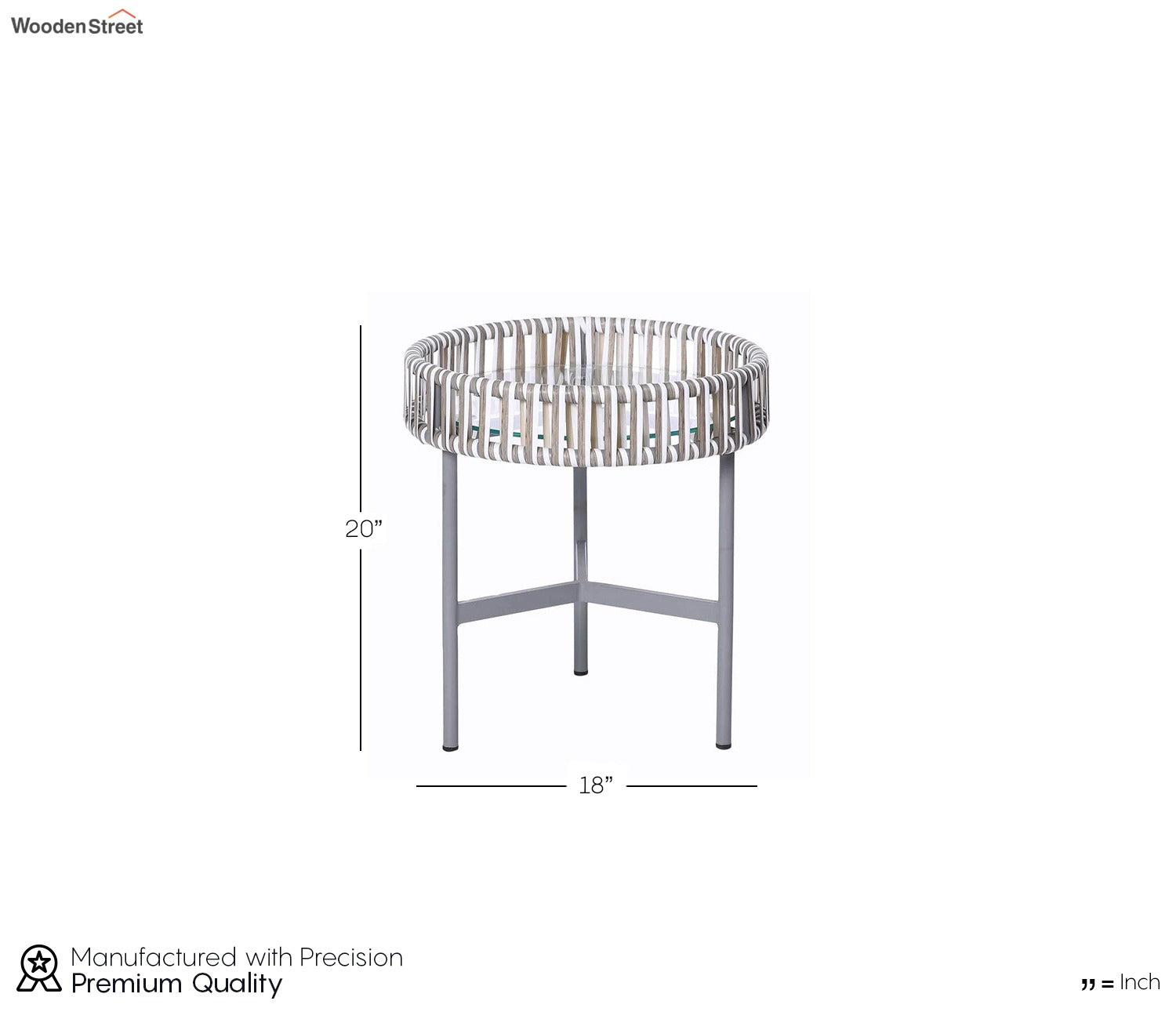 White And Grey Rope Outdoor Furniture