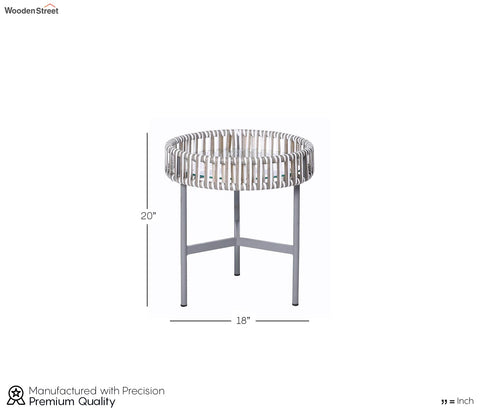 White And Grey Rope Outdoor Furniture
