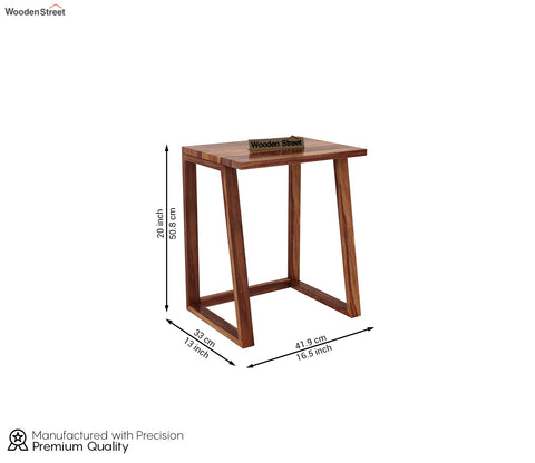 Inaya Sheesham Wood Nest of Tables (Honey Finish, Set of 3)
