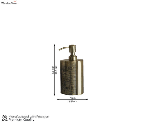 Priscilla Textured Gold And Black Lotion Bottle