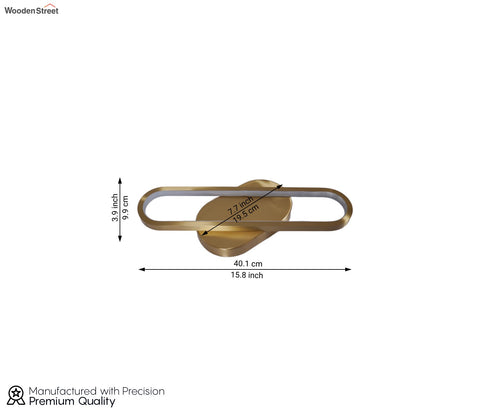 Covin Brass Coated Metal Wall Light