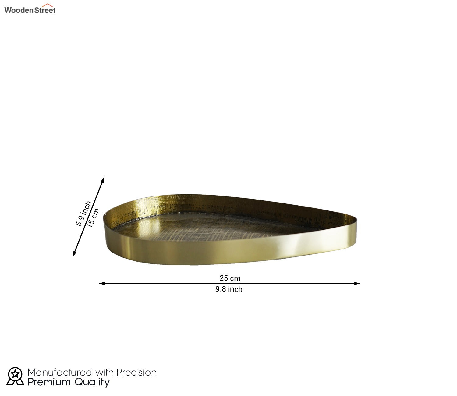 Priscilla Textured Gold And Black Tray