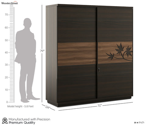 Maple 2 Door Sliding Wardrobe