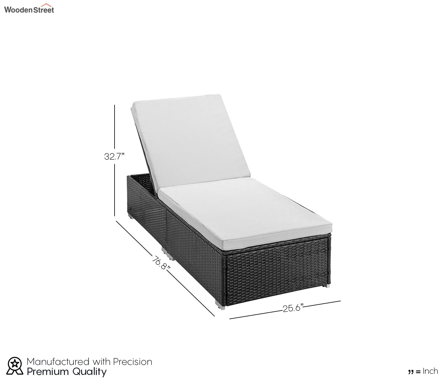 Brown Adjustable Lounge Chair