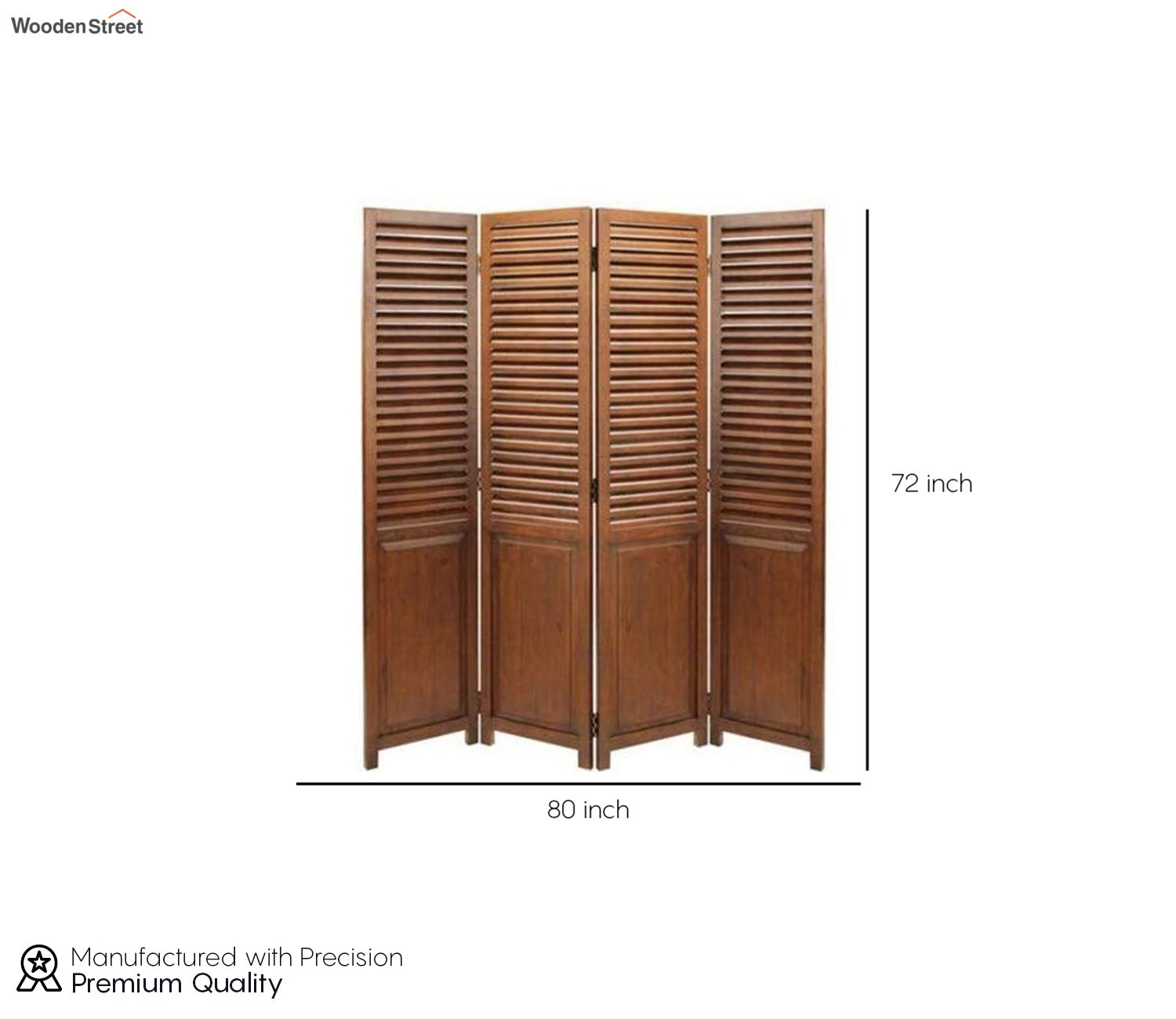 Sage 4 Panel Wooden Partition