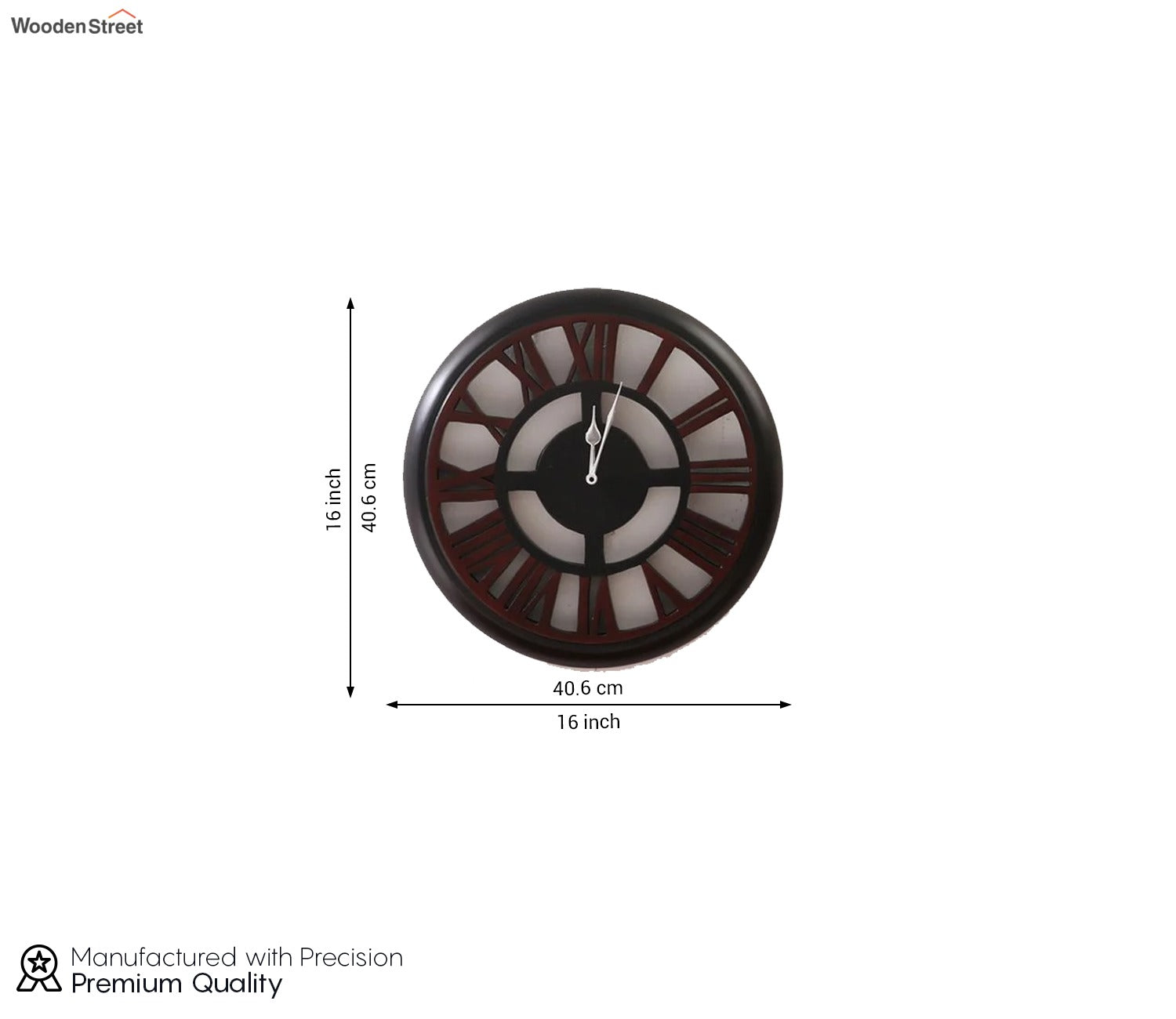 Analog Clock - Perro Carved Wooden Wall Clock