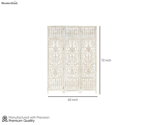 Ashly 2 Panel Carved Wooden Partition