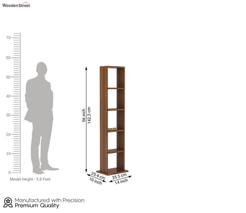 Canny Book Shelf (Exotic Teak Finish)