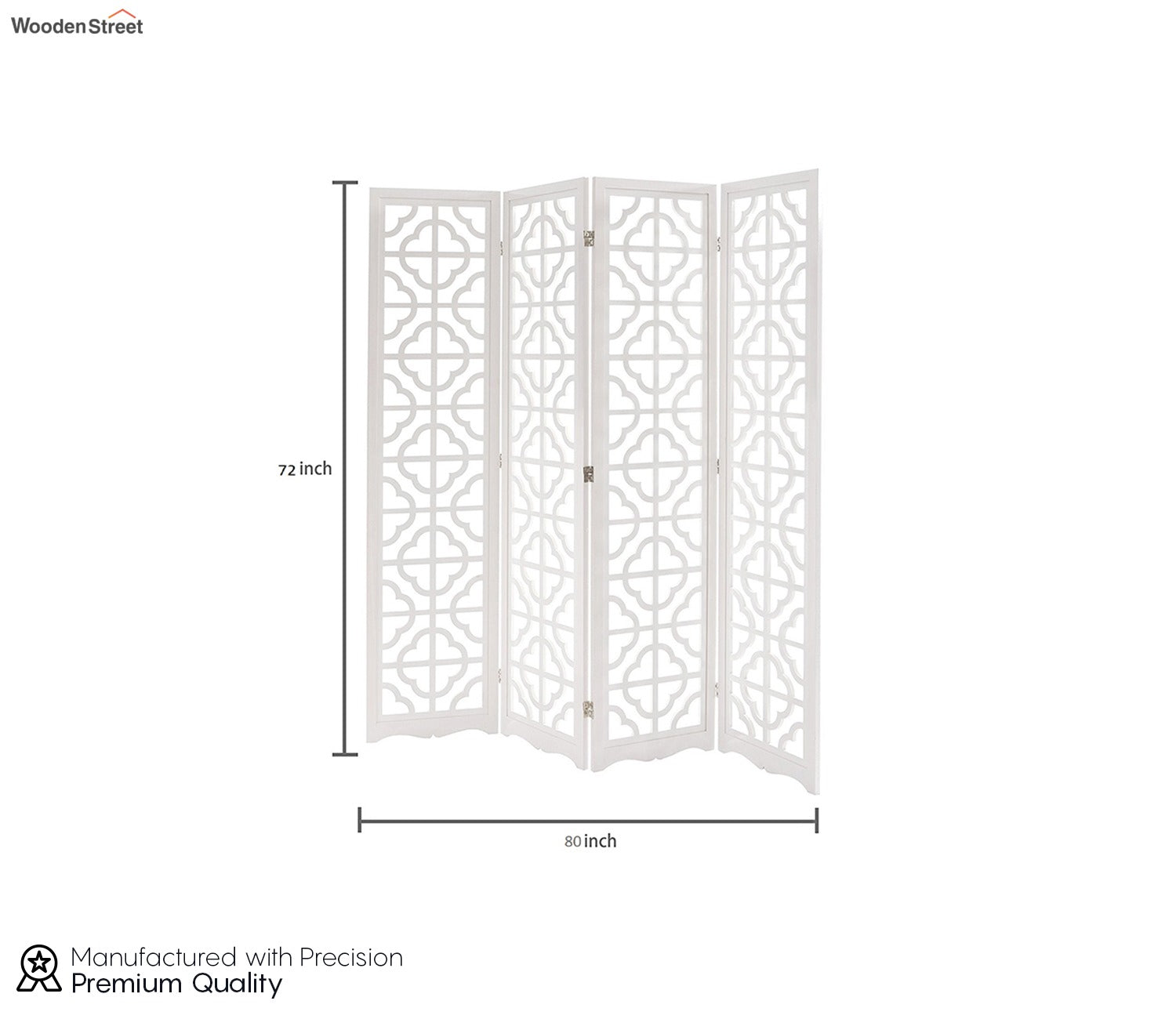 Nayla 4 Panel Wooden Partition