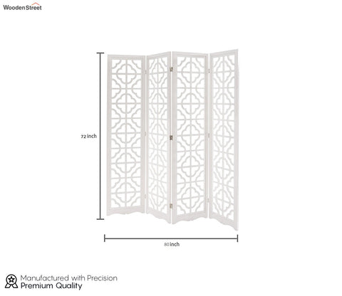 Nayla 4 Panel Wooden Partition