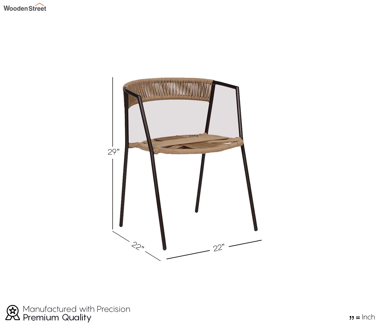Arch Rope Patio Set (Beige)