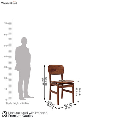 Majestic Sheesham Wood Dining Chair (Honey Finish)