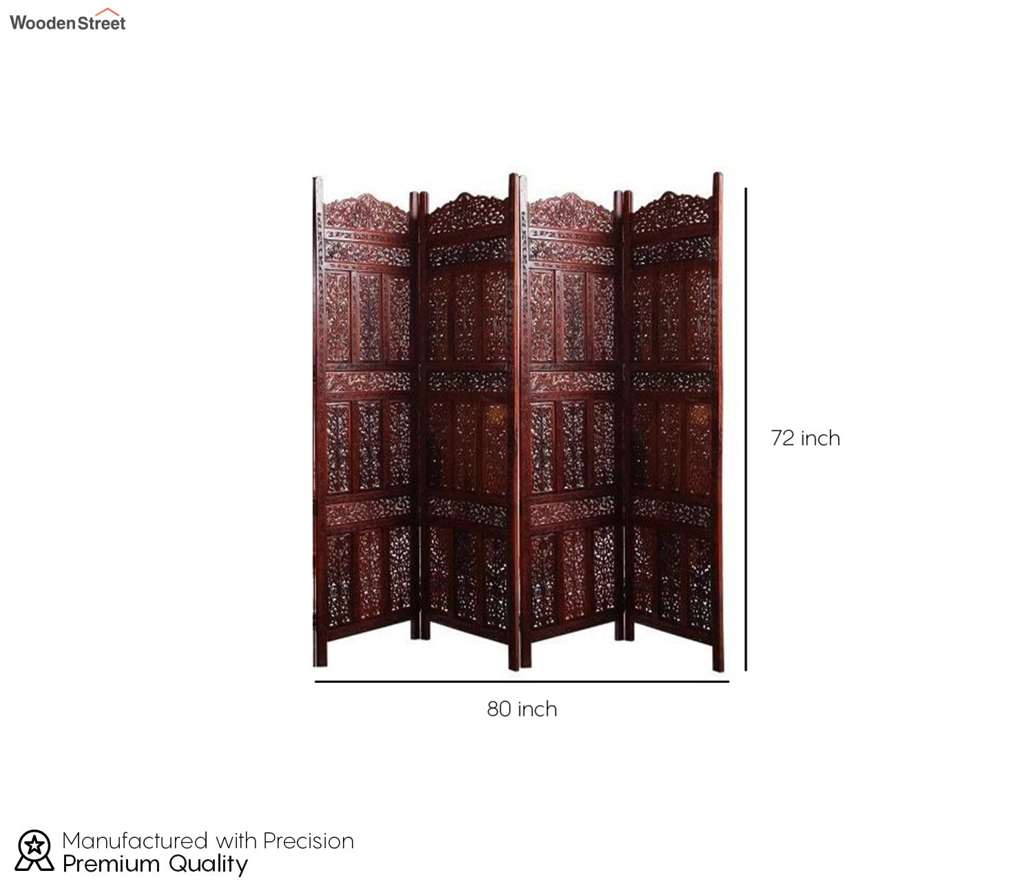 Noor 4 Panel Wooden Partition