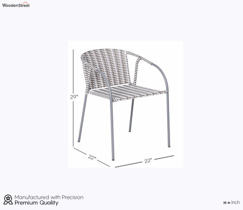 White And Grey Rope Outdoor Furniture