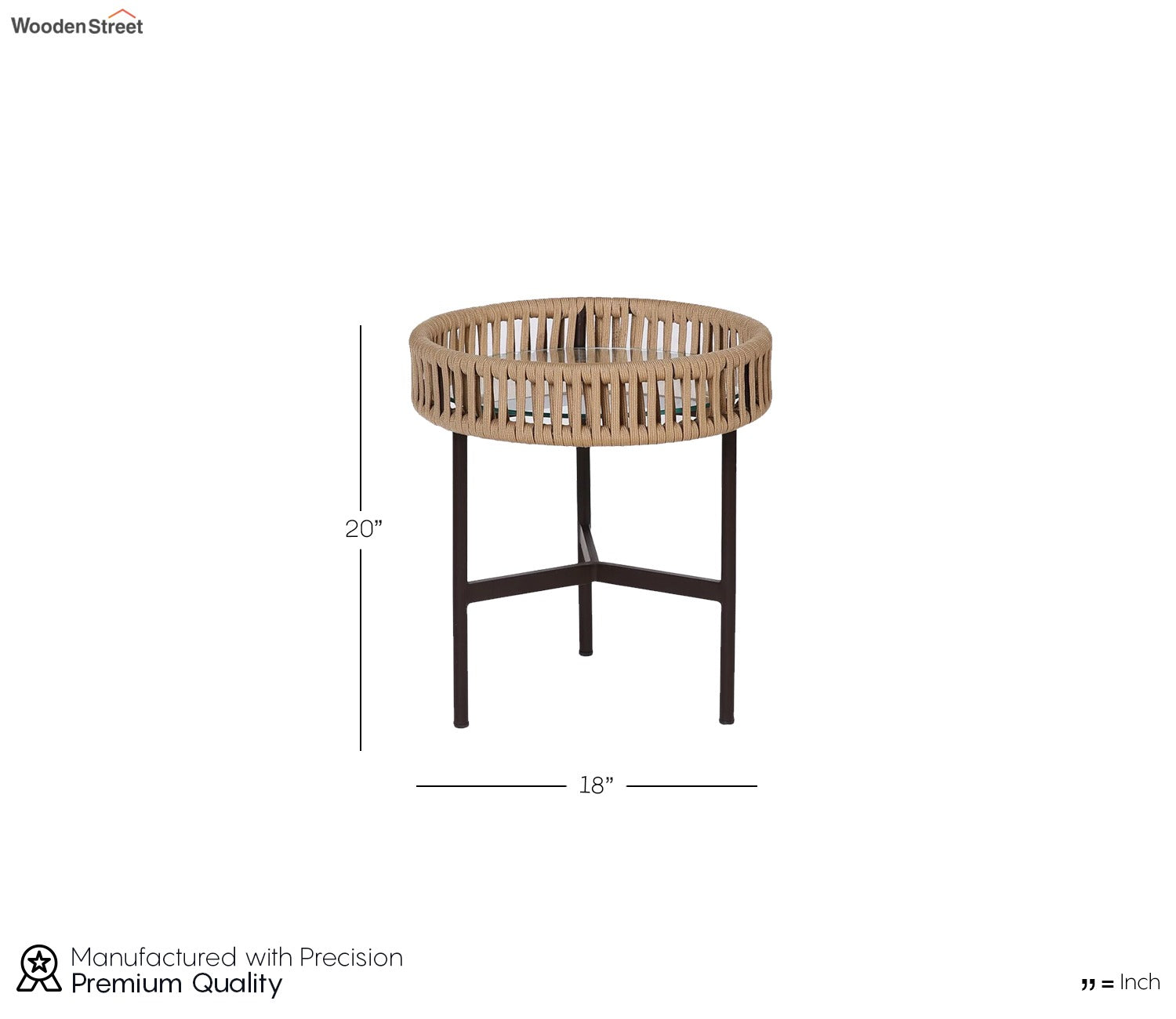 Cora Rope Coffee Table (Beige)