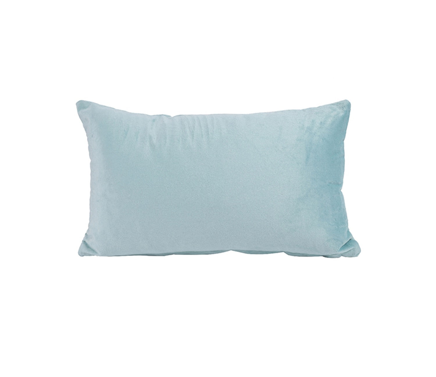 Beaded Sequin Velvet Cushion Covers - Set of 2 (20 x 12 inch, Aqua Blue)