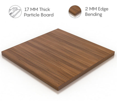 Adroit Engineered Wood Wall-Mounted Tv Unit with Open Storage (Exotic Teak Finish)