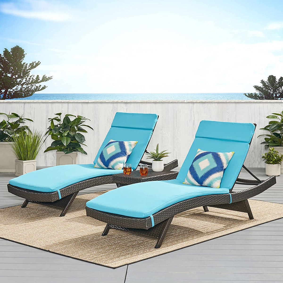 Liam Reclining Sun Lounger