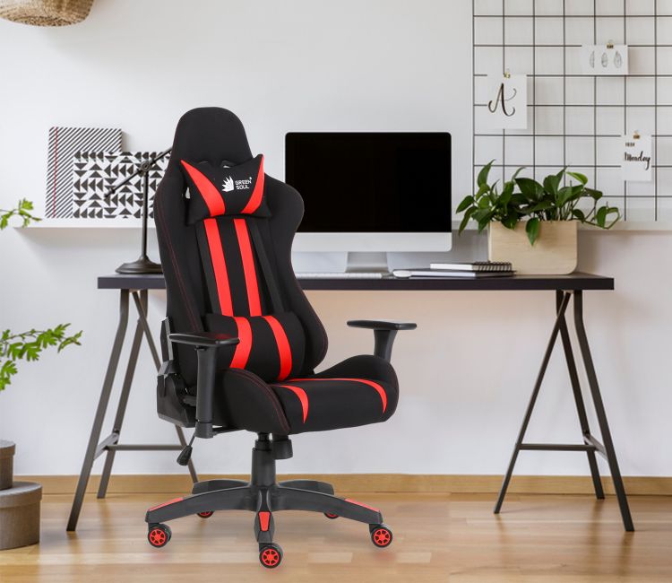 Beast PU Leather Butterfly Mechanism Gaming Chair (Red)