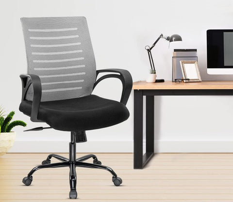 Atom Breathable Mesh Adjustable Ergonomic Office Chair (Grey)