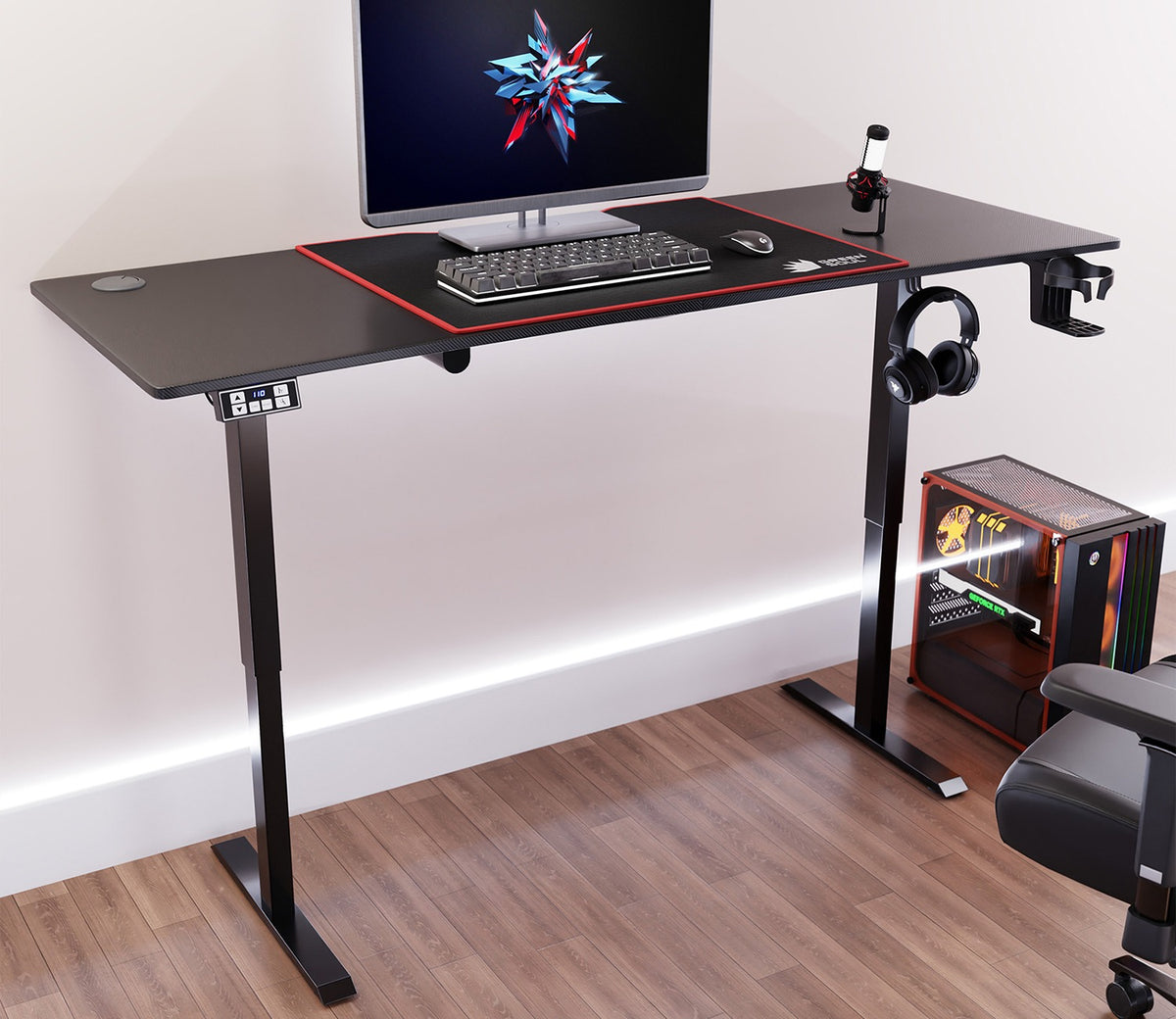 Surface 2.0 Black Multi Purpose Engineered Wood Study Table