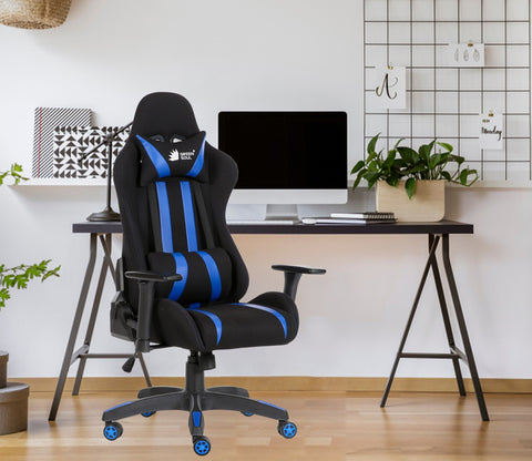 Beast PU Leather Butterfly Mechanism Gaming Chair (Blue)