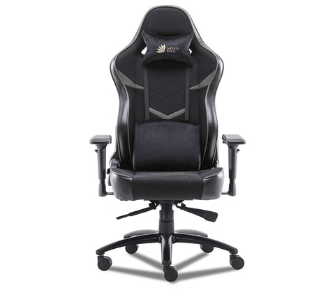 Monster S Deer Mechanism Spandex Fabric And PU Leather Gaming Chair (Grey)