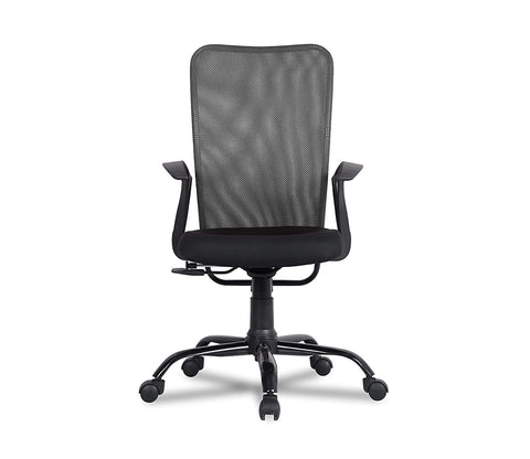 Seoul Mesh Ergonomic Upholstered High Back Office Chair (Grey)